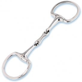 Wędzidło oliwkowe podwójnie łamane Stubben 13 mm