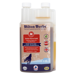 Suplement dla koni starszych Hilton Herbs "Senior Horse Gold" 1l