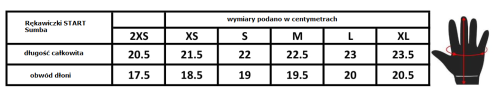 rękawiczki jeździeckie START Sumba size