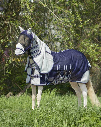 QHP Derka siatkowa z kapturem Falabella Fly Rug