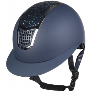 Kask HKM "Glamour Shield" navy/silver