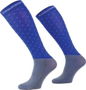 Skarpety COMODO "Microfibre Dots"  royal/white