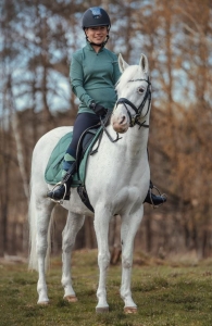 Koszulka techniczna damska HKM "Supersoft" ciemny zielony