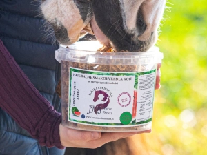 Ciastka Końska Cukierenka "JMSHorse Treats" Arbuzowe 1 litr