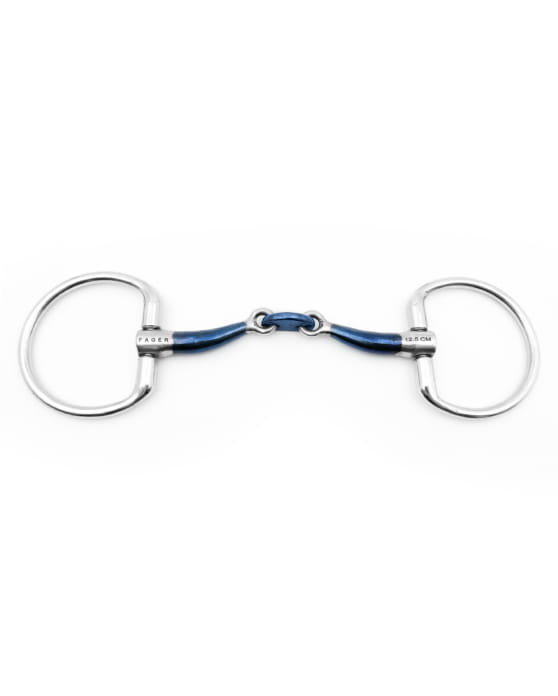 Wędzidło podwójnie łamane FAGER Claudia Sweet Iron Fixed Rings