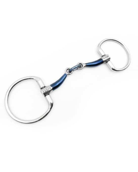 Wędzidło podwójnie łamane FAGER Claudia Sweet Iron Fixed Rings