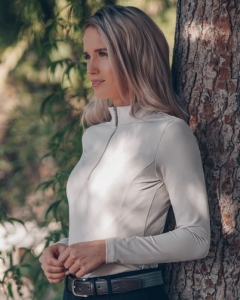 Koszulka techniczna FAGER "Emma Long Sleeve" beige