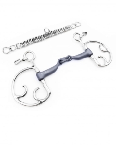 Wędzidło podwójnie łamane FAGER "Carl Titanium Kimblehook"