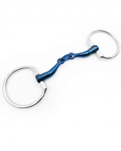 Wędzidło podwójnie łamane FAGER Carl Titanium Fixed Rings