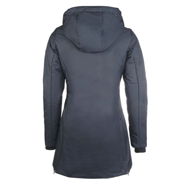 Kurtka damska z funkcją grzania HKM Elegant Style granat tył