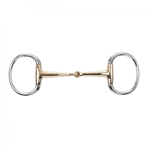 Wędzidło oliwkowe pojedynczo łamane BUSSE "Kaugan" 14 mm