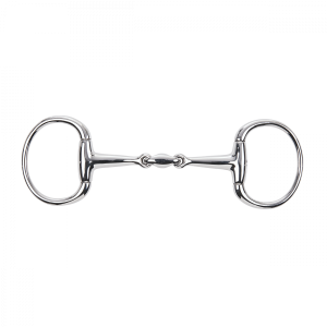 Wędzidło oliwkowe podwójnie łamane BUSSE "Edelstahl" 14 mm