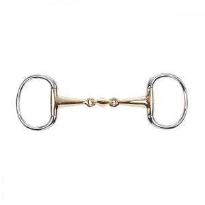 Wędzidło oliwkowe podwójnie łamane BUSSE "Kaugan" 18 mm