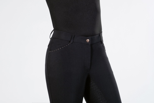 Bryczesy HKM "Style Silicone Rosegold