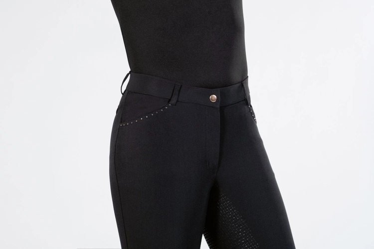 Bryczesy HKM "Style Silicone Rosegold