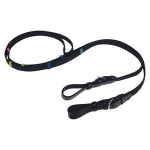 Wodze skórzano-parciane York z kolorowymi stoperami