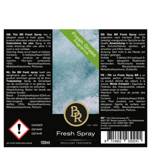 Spray neutralizujący zapachy BR Fresh Grass