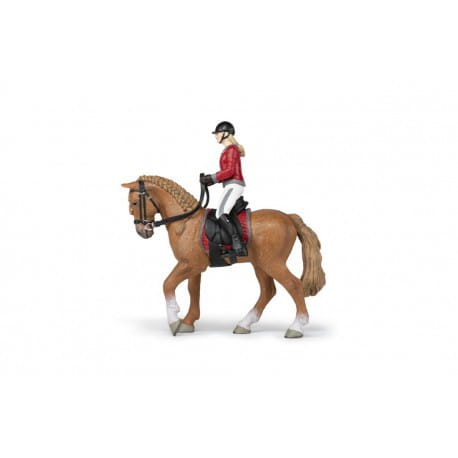 Figurka PAPO Walking Horse & Horsewoman