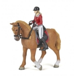 Figurka PAPO Walking Horse & Horsewoman