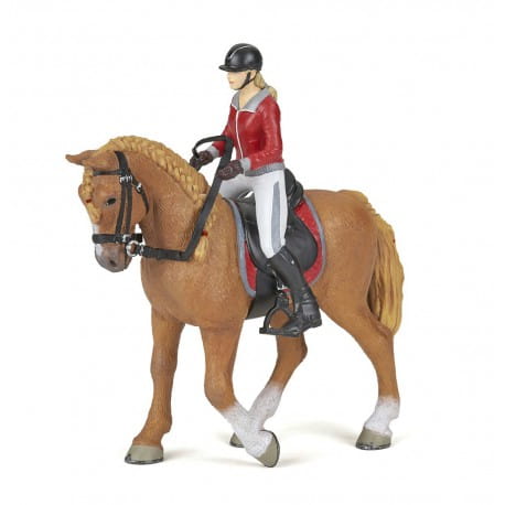 Figurka PAPO Walking Horse & Horsewoman