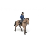 Figurka PAPO Walking Horse & Horseman