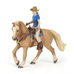 Figurka PAPO Cowgirl and Horse