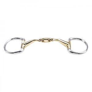 Wędzidło oliwkowe podwójnie łamane Busse "Kugan Shaped" 14 mm