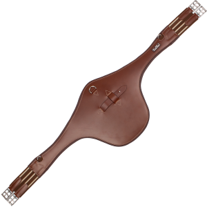 Popręg skórzany z fartuchem KenTaur "Cassis"