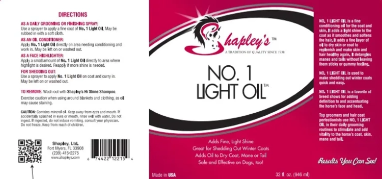 Shapley's-Olejek-do-siersci-No-1-Light-Oil