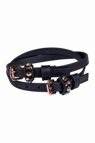 Paski-do-ostrog-HKM-Biothane-Rosegold-Glamour
