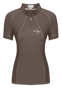 Koszulka damska Fair Play "Paula SS" ciemnobeżowy