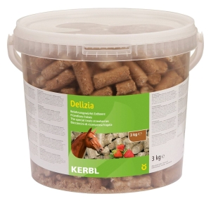 Cukierki dla koni KERBL "Delizia Classic" truskawka 3 kg