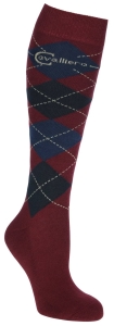 Skarpety Covalliero "Brescia" bordo-grafit