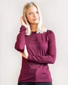 Koszulka FAGER "Ida Long Sleeve" burgundy