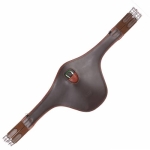 Popręg skórzany skokowy DAW-MAG z fartuchem