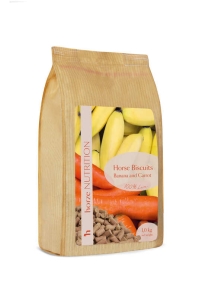Cukierki Horze "Biscuits Banana & Carrot" 1kg