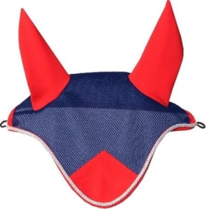 Nauszniki York "Air Mesh" granatowo-czerwony