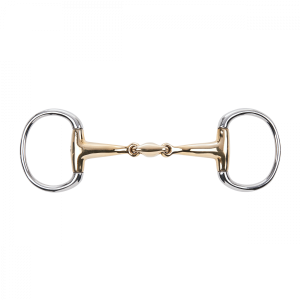 Wędzidło oliwkowe podwójnie łamane Busse "Kaugan" 16 mm