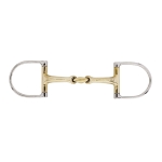 Wędzidło anatomiczne D-ring podwójnie łamane Kavalkade "KavalBit" 16 mm