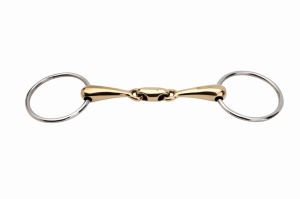 Wędzidło podwójnie łamane Horka "Gold Brass" 18 mm