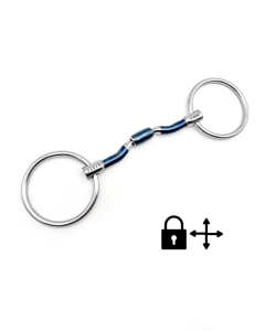 Wędzidło oliwkowe podwojnie łamane FAGER "Nils Sweet Iron Loose Barrel"