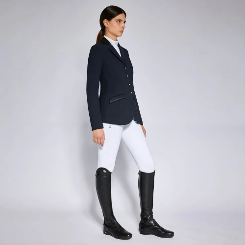 Damski-Frak-Cavalleria-Toscana-lightweight-jersey-zip-riding-jacket-granatowy.webp