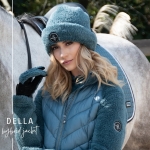 Kurtka hybrydowa Fair Play "Della" AW2024 szaro zielona