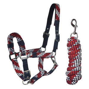 Kantar z uwiązem Red Horse "Halter Set"