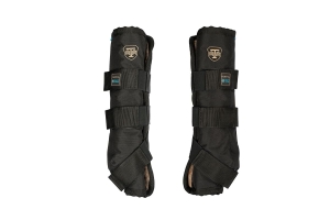 Ochraniacze stajenne magnetyczne TORPOL "Nelson Magnetic" przód czarny