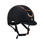 Kask EQUESTRO "Eclipse Plain Mat" black/rosegold 24h