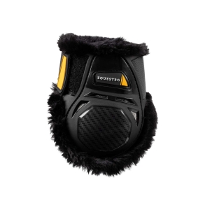 Ochraniacze tylne EQUESTRO "Spider Man Carbon Sheepskin" black