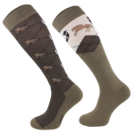 Skarpety COMODO "Caro Horse Shoe" beige 24h