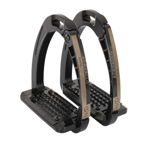 Strzemiona ACAVALLO "Arena Alupro" total black 24h