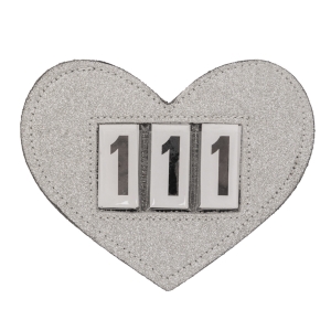 Numerek startowy QHP "Heart" silver 24h